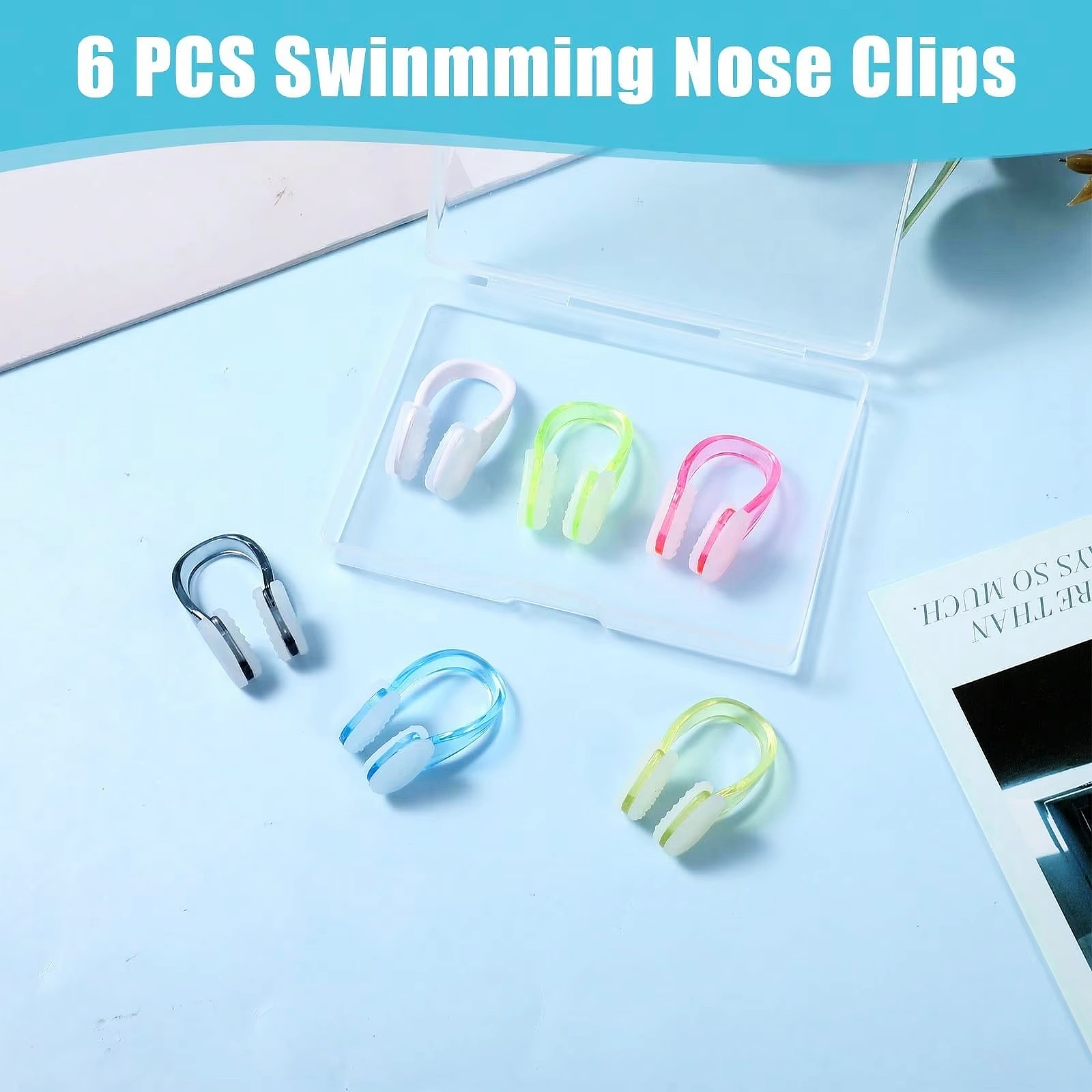 Us Aquatic Sports - Set Penjepit Hidung Silikon Tahan Air