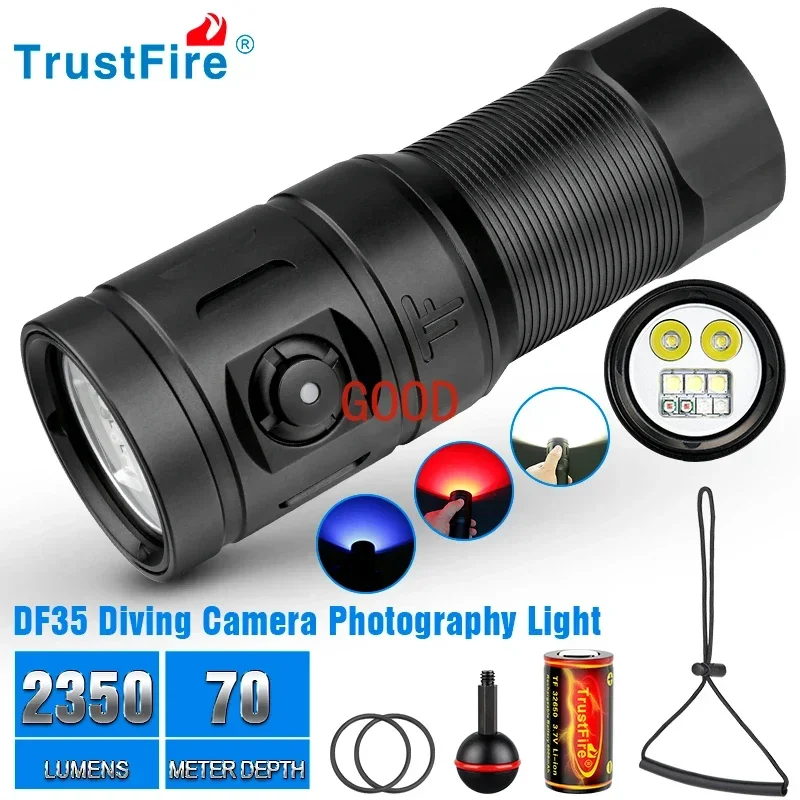 Trustfire DF35 Senter Selam 23 - Underwater Flashlight ulasan dan harga