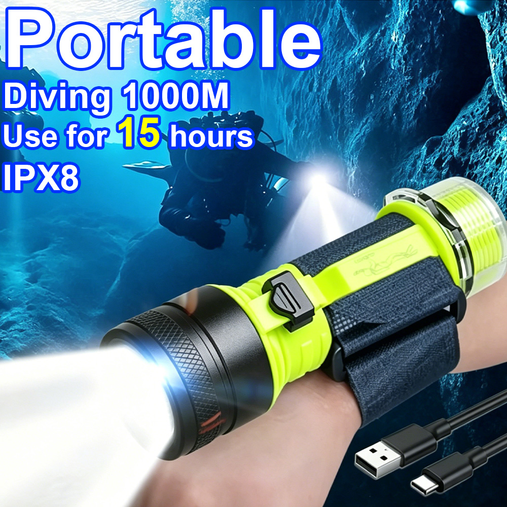 Senter Selam LED Profesional P - Underwater Flashlight ulasan dan harga