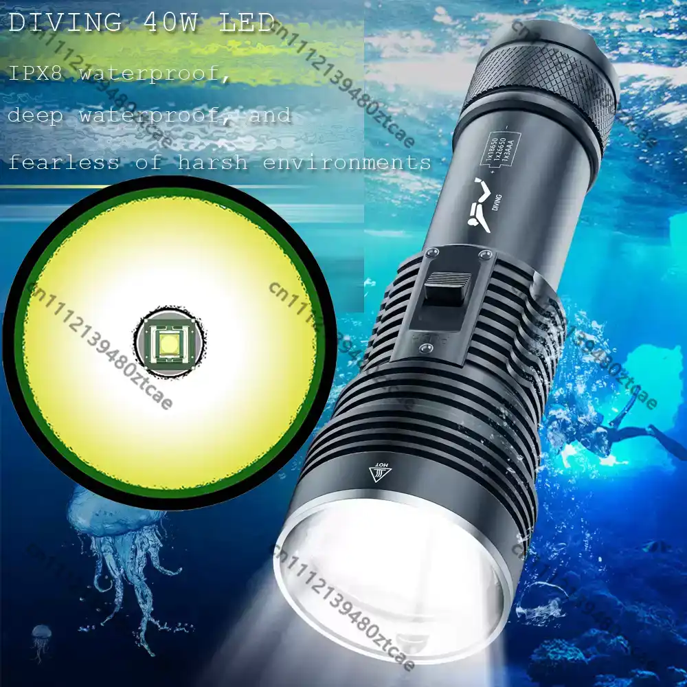 Senter Selam Laser Putih Berda - Underwater Flashlight ulasan dan harga