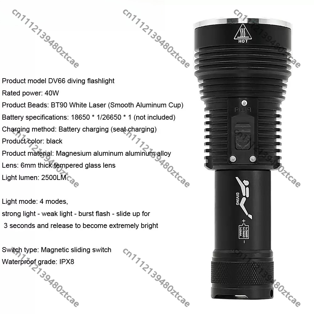 Senter Selam Laser Putih Berda - Underwater Flashlight ulasan dan harga