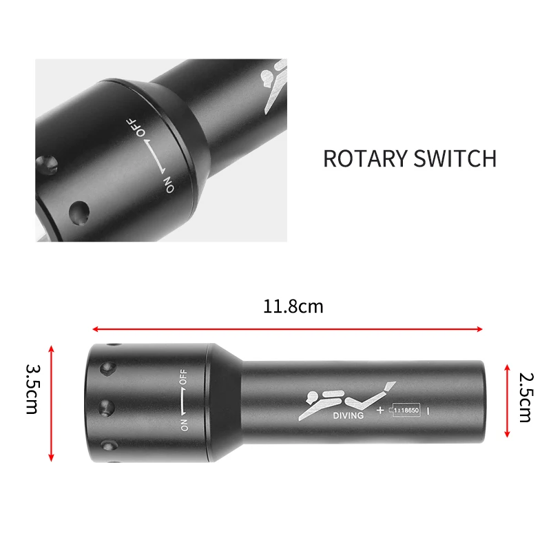 Lampu Selam LED T6 Baru, Jangk - Underwater Flashlight ulasan dan harga