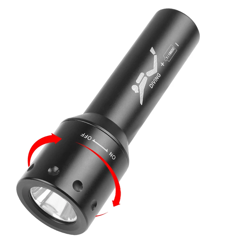 Lampu Selam LED T6 Baru, Jangk - Underwater Flashlight ulasan dan harga